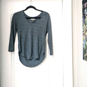MADEWELL 3/4 Three Quarter Sleeve Top, XS